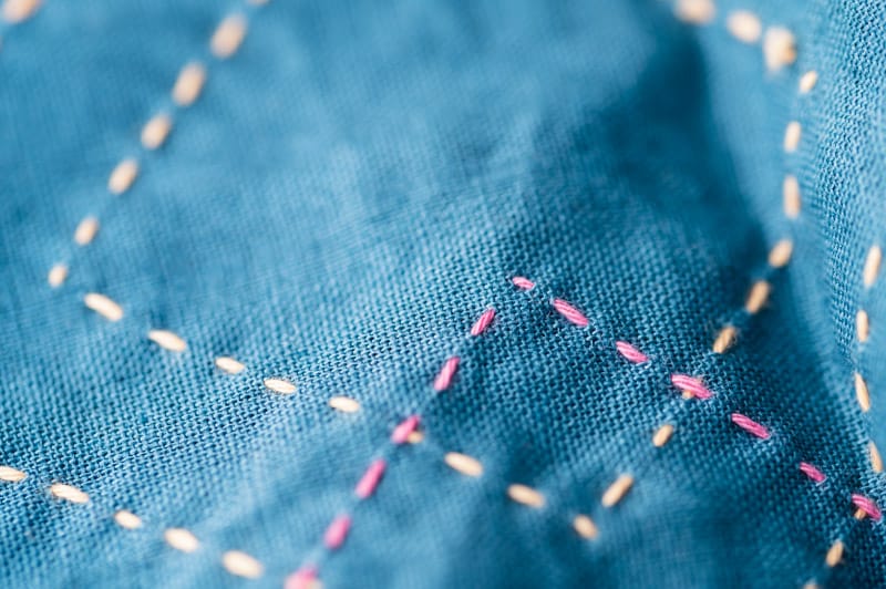 How to keep your sashiko stitches straight